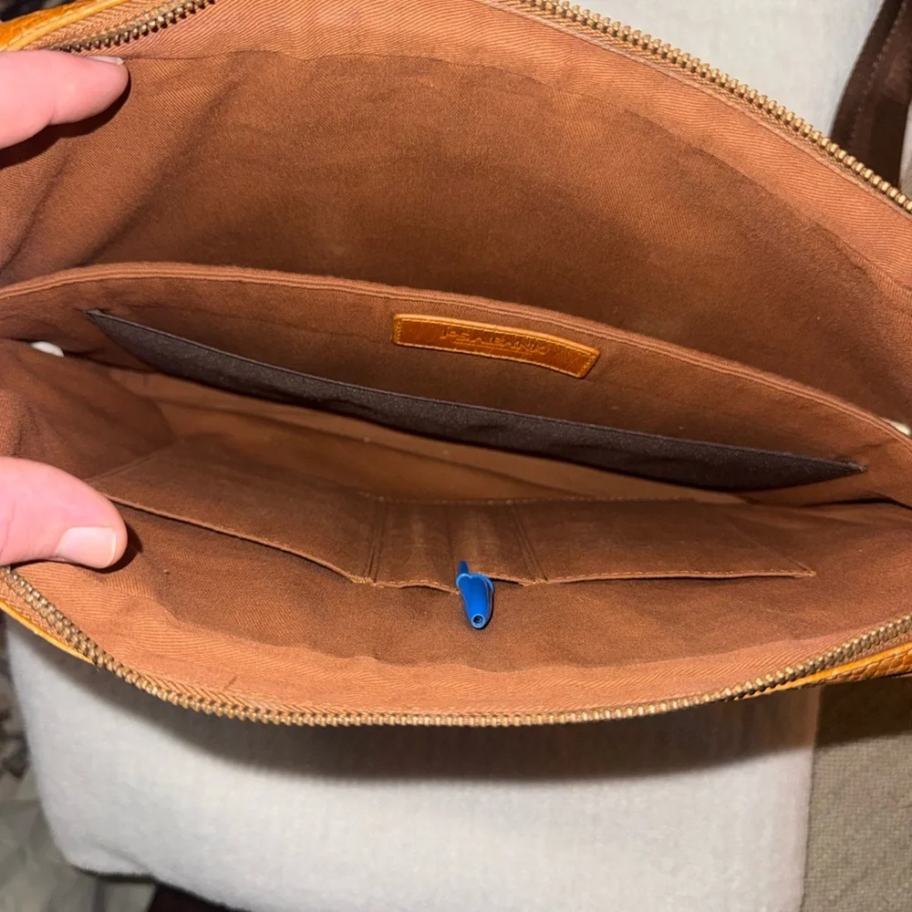 Jos A Bank Leather Laptop Bag